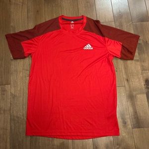 (3/$25) Adidas Size Men’s Medium Red Workout shirt - 🔴🎽